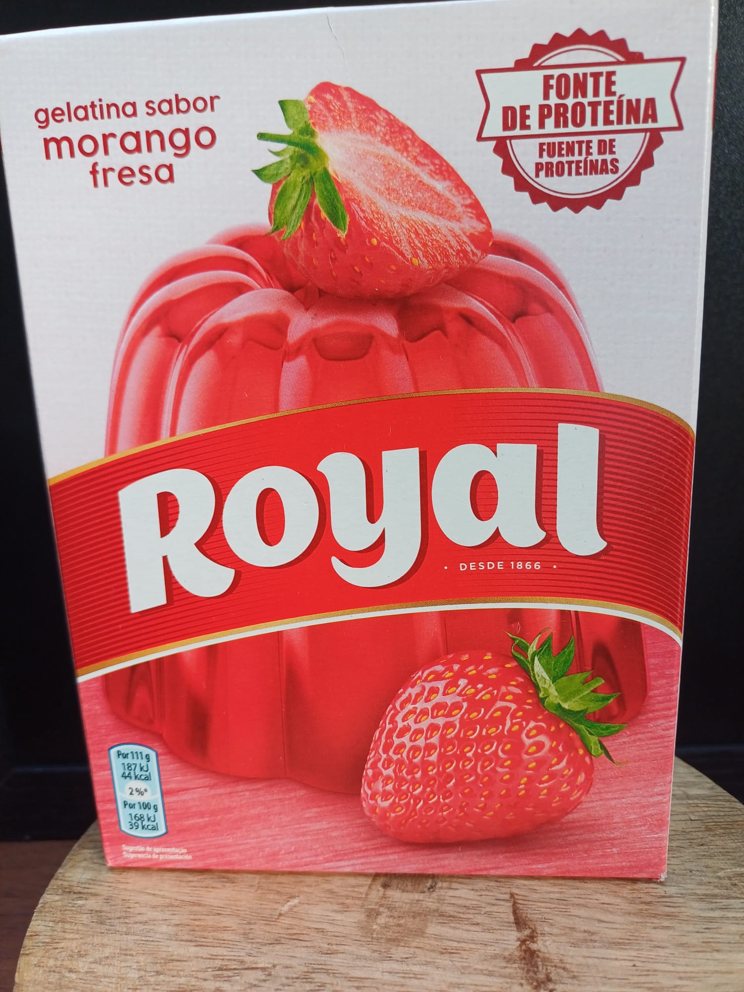gelatina fresa